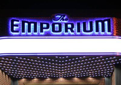 The emporium LED sign