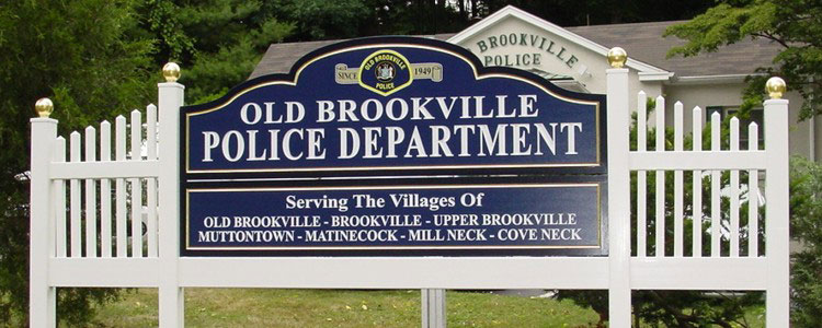 Old Brookville Police Department Sign