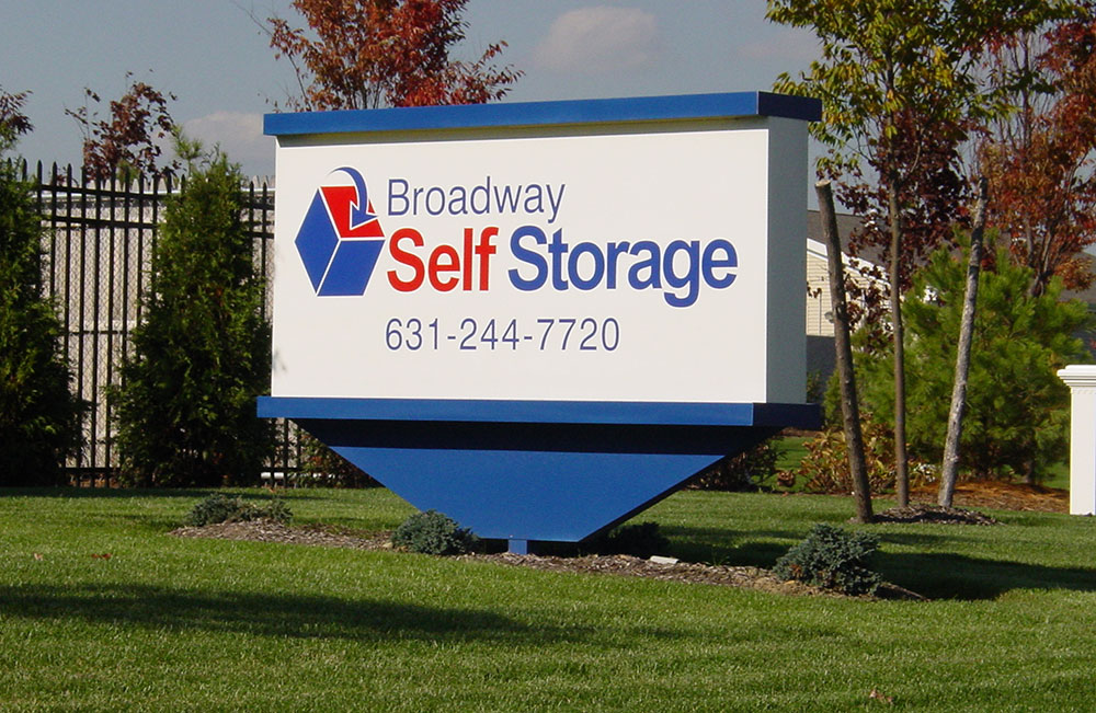 Broadway Self Storage Sign With Number