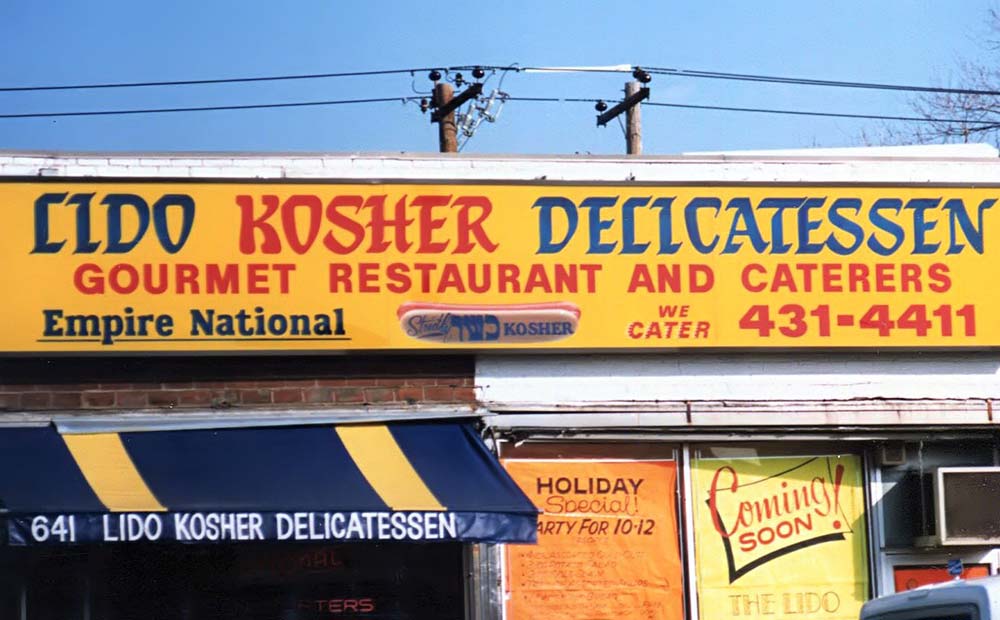 lido kosher delicatessen sign