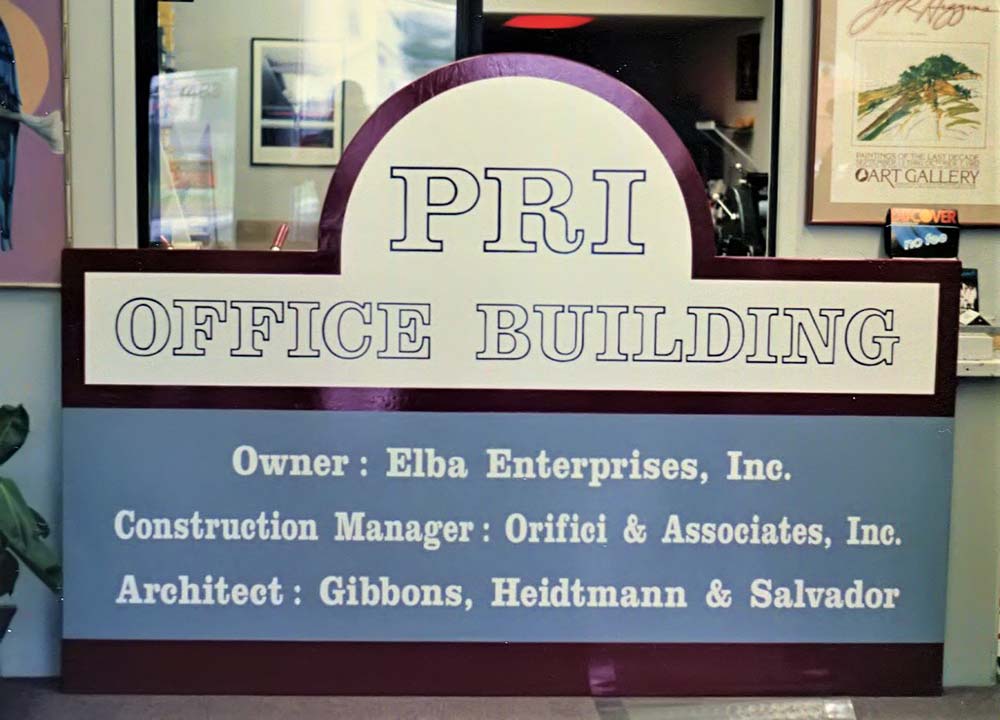 Pri Office Building Sign