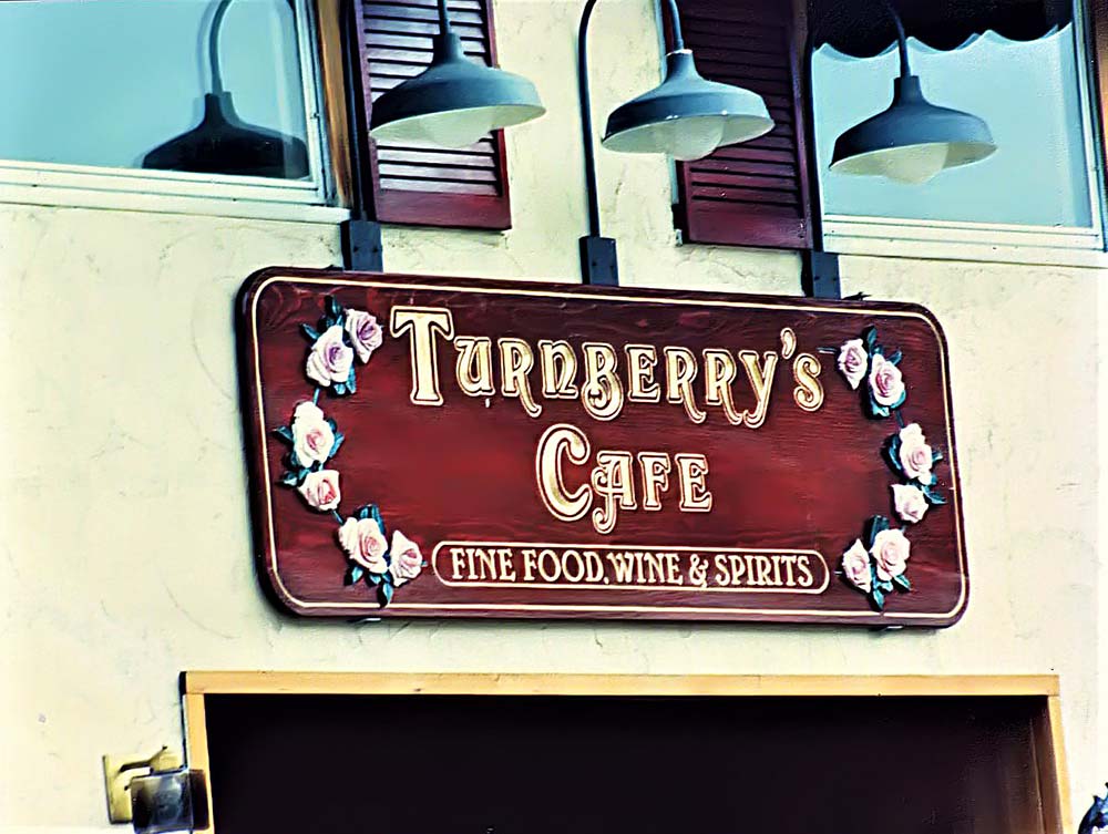 turnberry's cafe sign