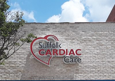 Suffolk Cardiac Care 3D Logo On Wall