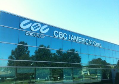 CBC America Corp Sign Top Of Office Building